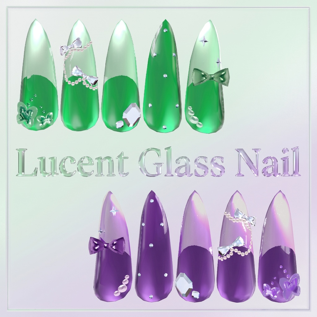 40アバター対応 Lucent Glass Nail