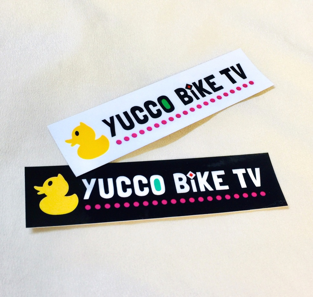 YUCCO BIKE TV アヒルロゴステッカー