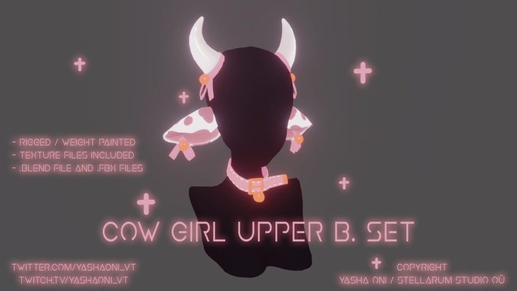 Cow girl Upper body set