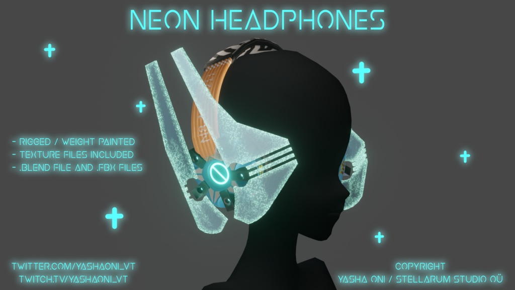 Neon headphones