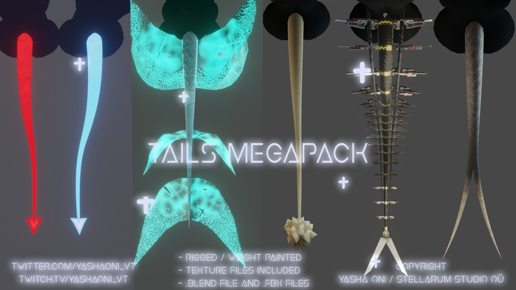 Variety tails pack! + available seperately