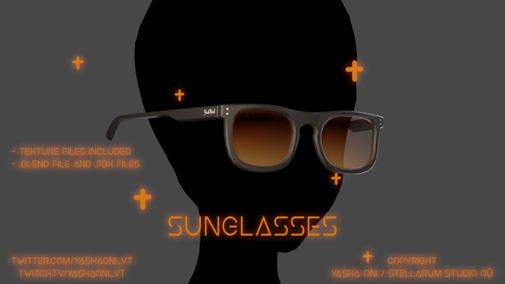 Sunglasses - .FBX , .BLEND, unitipackage