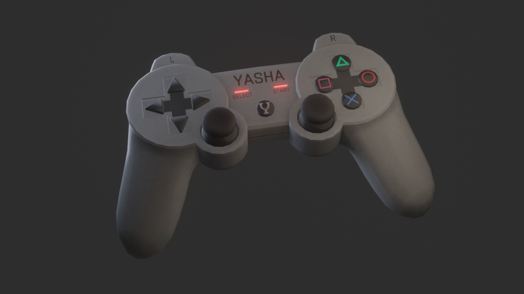 Gaming controller - .FBX , .BLEND , unitypackage