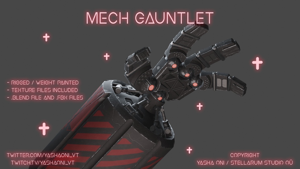 Gauntlet - .FBX , .BLEND , unitypackage