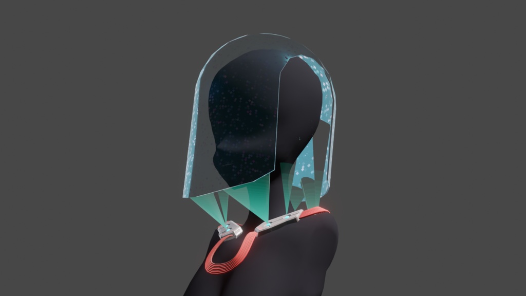 Holo-mask - .FBX , .BLEND , unitypackage