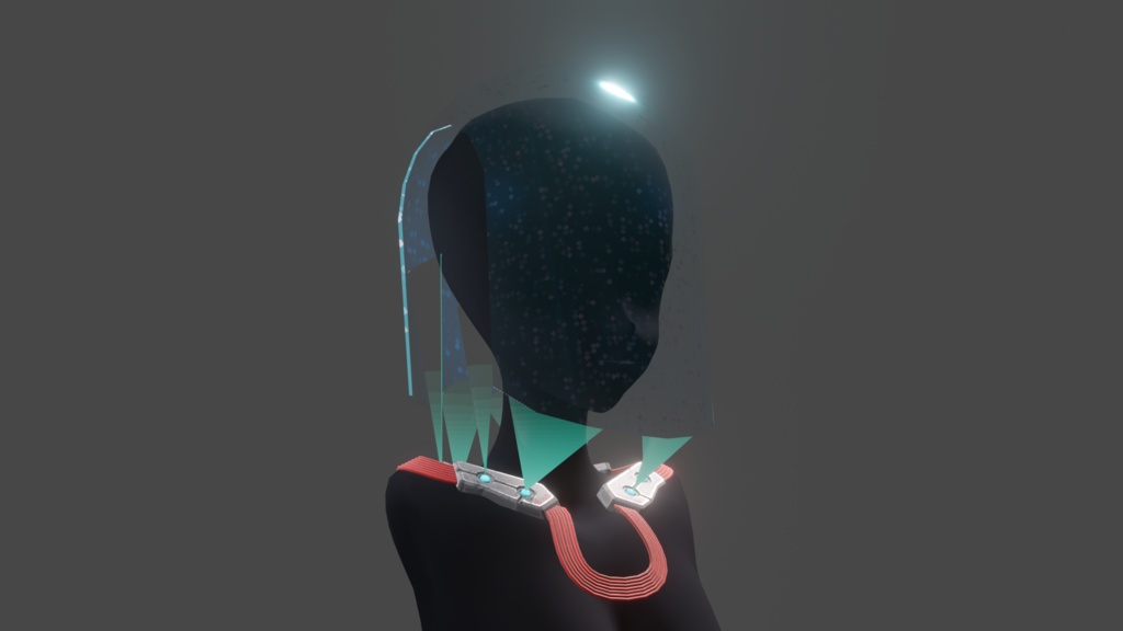 Holo-mask - .FBX , .BLEND , unitypackage