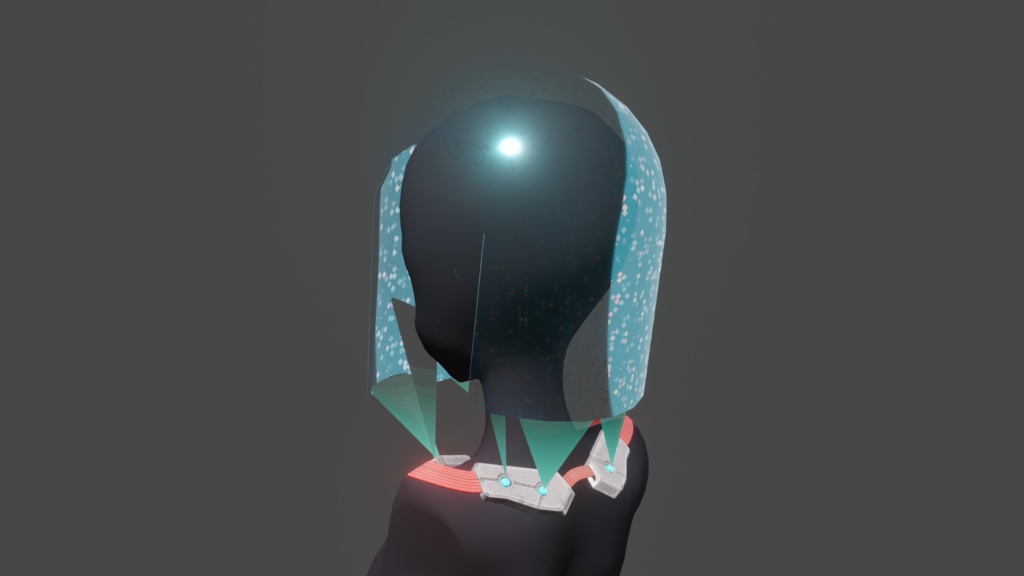 Holo-mask - .FBX , .BLEND , unitypackage