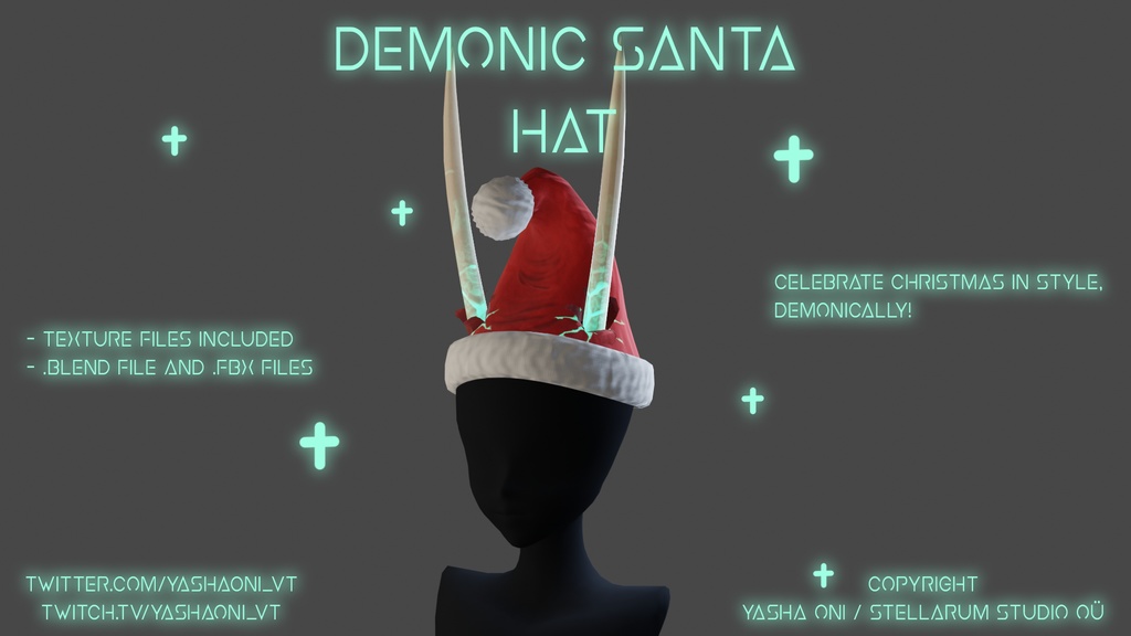 Demonic Xmas Bundle! - .FBX, .blend, unitypackage files
