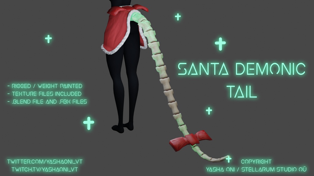 Demonic Xmas Bundle! - .FBX, .blend, unitypackage files