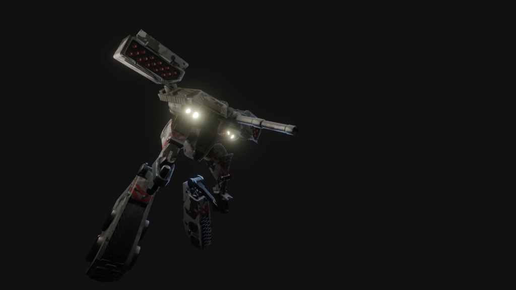 Tank Mecha .FBX, .blend, .unitypackage, animations