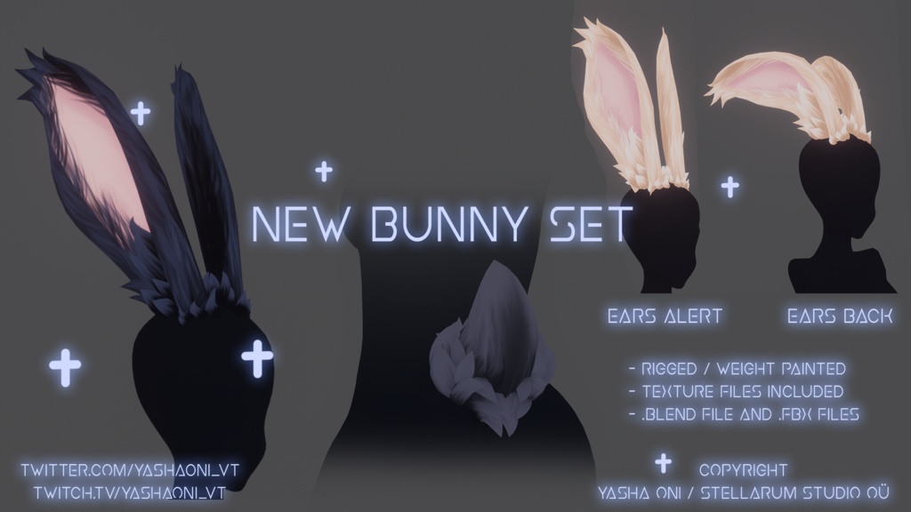 The "V" Bunny ! - .FBX, .blend, .unitypackage