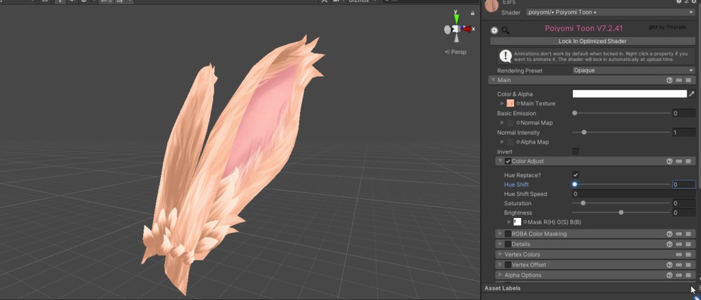 The "V" Bunny ! - .FBX, .blend, .unitypackage