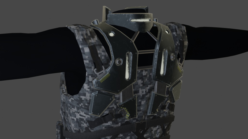 Tactical tech wear Vest - .FBX, .blend, .unitypackage