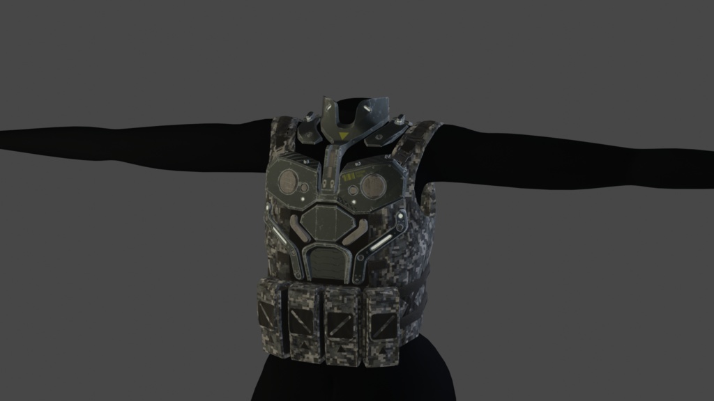 Tactical tech wear Vest - .FBX, .blend, .unitypackage