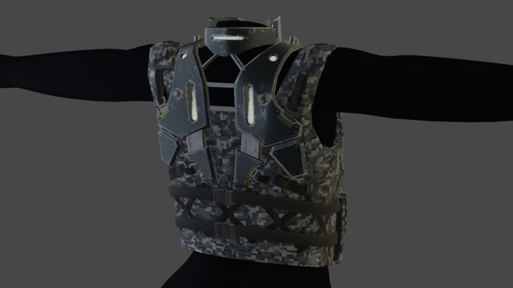 Tactical tech wear Vest - .FBX, .blend, .unitypackage