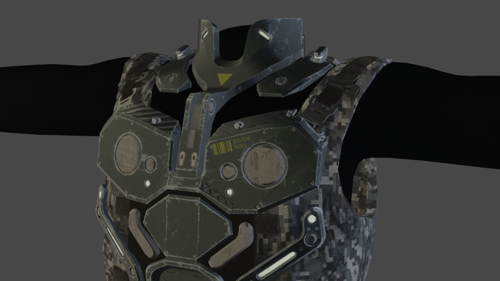 Tactical tech wear Vest - .FBX, .blend, .unitypackage