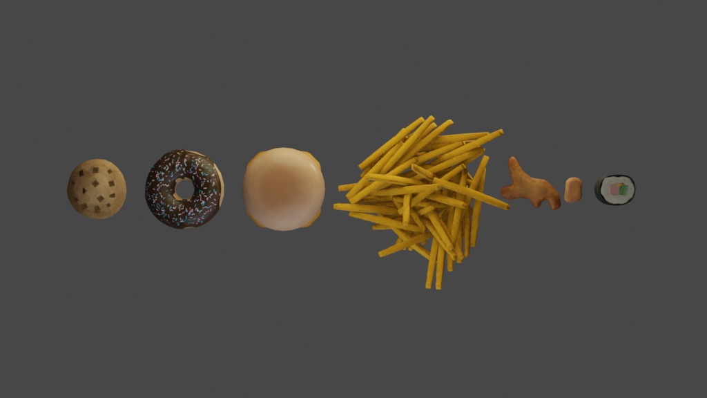 Food Bundle! - .FBX, .blend, unitypackage