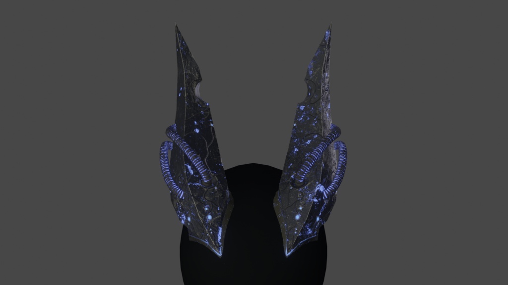 Infected horns - .FBX, .blend, .unitypackage