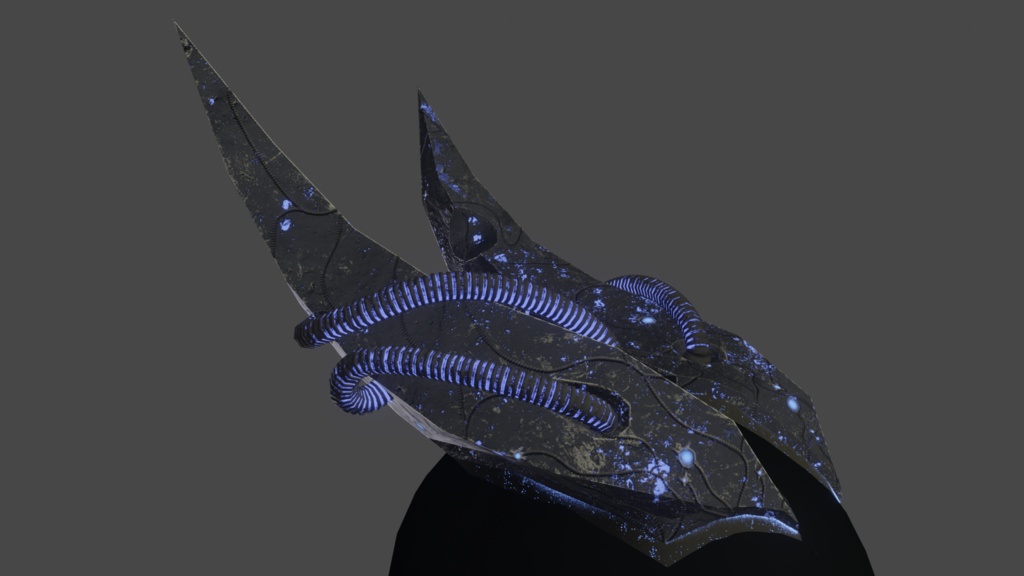 Infected horns - .FBX, .blend, .unitypackage