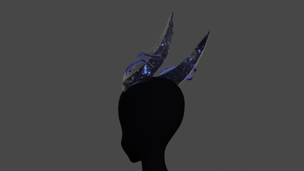 Infected horns - .FBX, .blend, .unitypackage