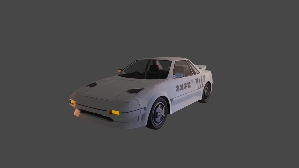 Toyota MR2 !! - Rigged! .FBX, .blend, .unitypackage