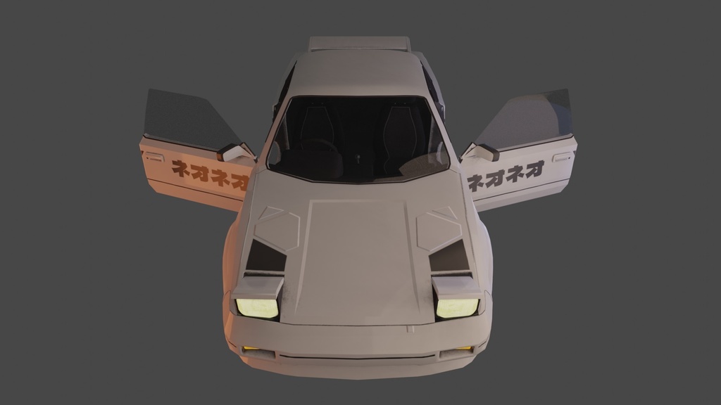 Toyota MR2 !! - Rigged! .FBX, .blend, .unitypackage
