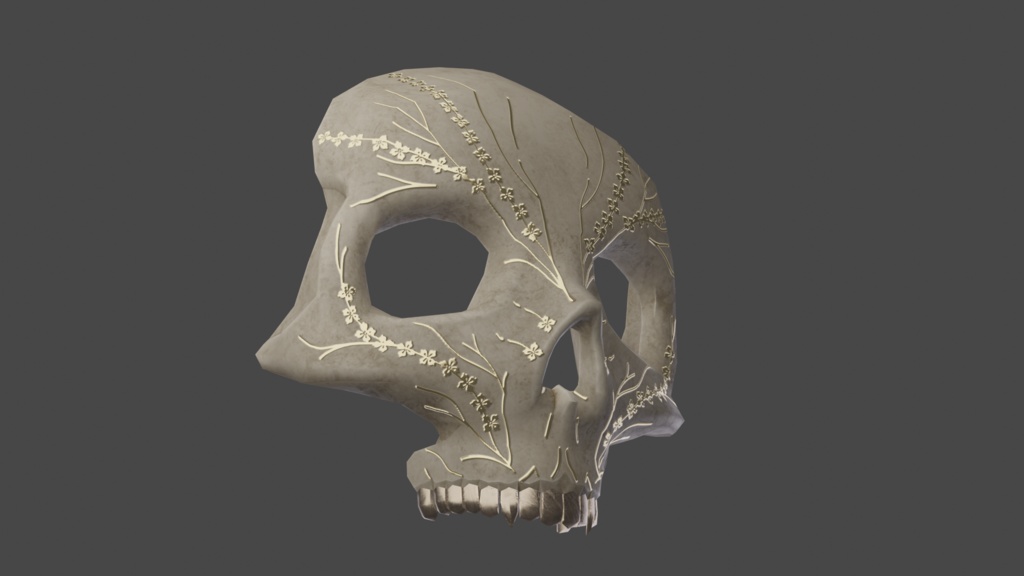 Ornate Skull - FBX. blend. Unitypackage