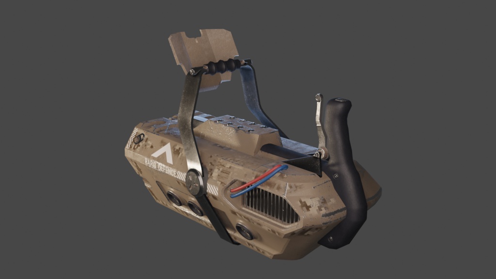 Launcher weapons! - FBX. blend. Unitypackage