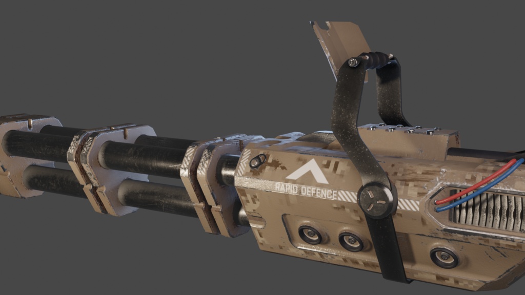 Launcher weapons! - FBX. blend. Unitypackage