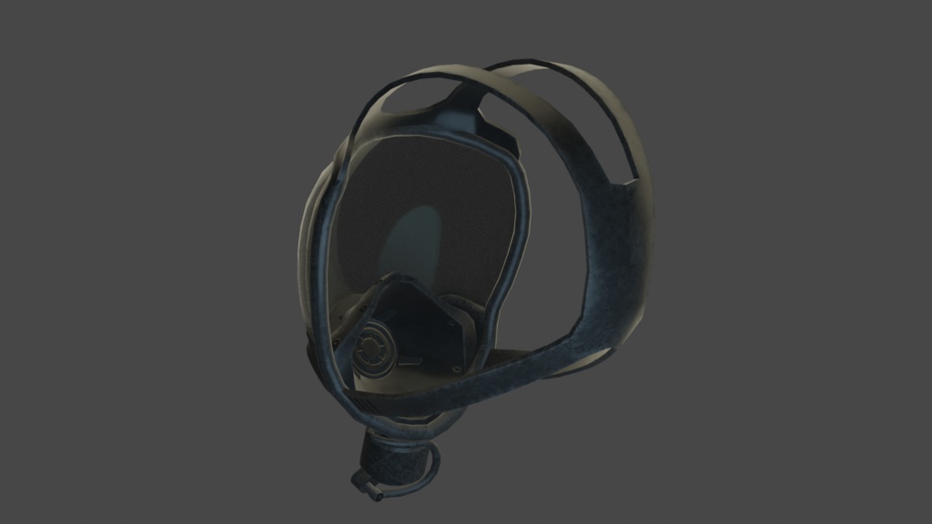Visor Gas Mask - .fbx, .blend, unitypackage files