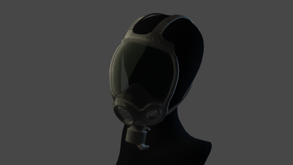 Visor Gas Mask - .fbx, .blend, unitypackage files