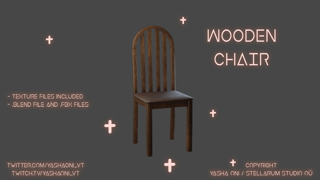 Simple Chair - .FBX, .BLEND, UNITYPACKAGE