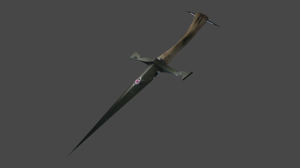 Bone dagger - .FBX, /BLEND, UNITYPACKAGE