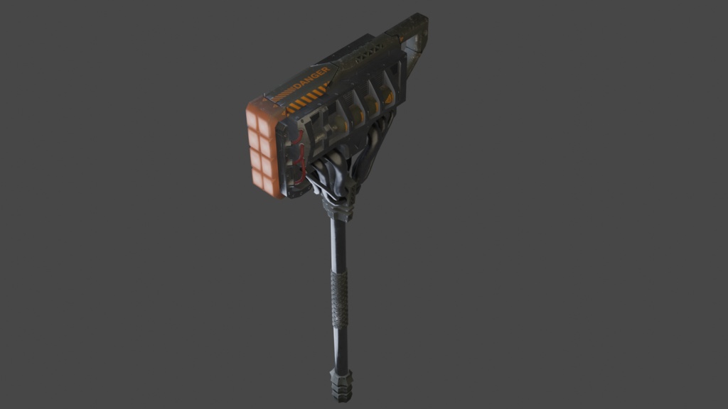 Tech Hammer - .FBX, .BLEND, UNITYPACKAGE