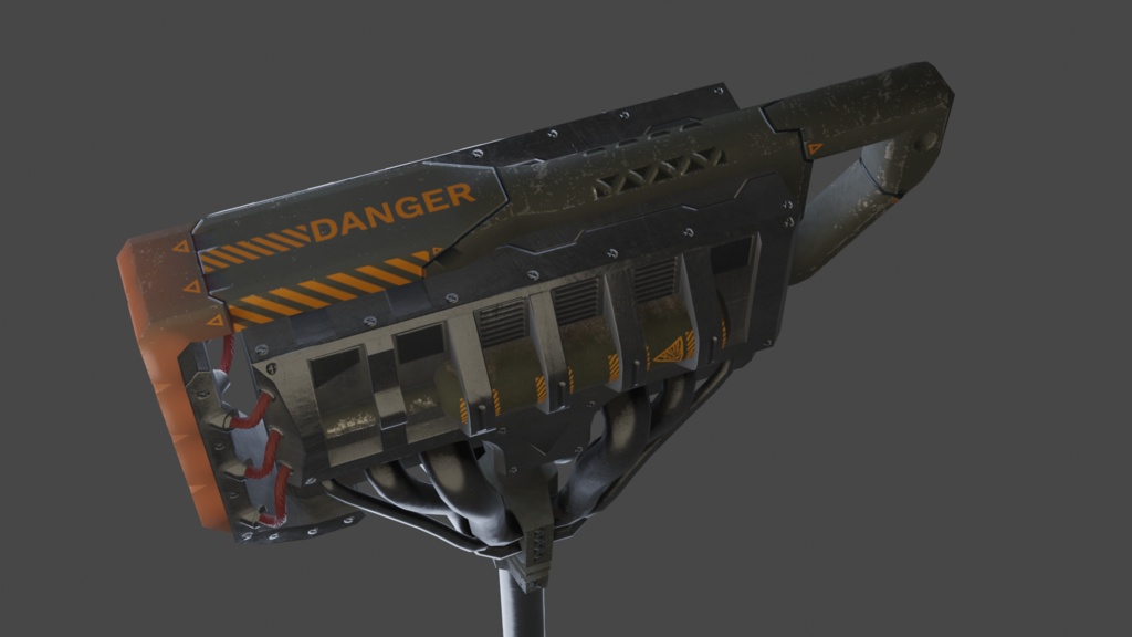 Tech Hammer - .FBX, .BLEND, UNITYPACKAGE