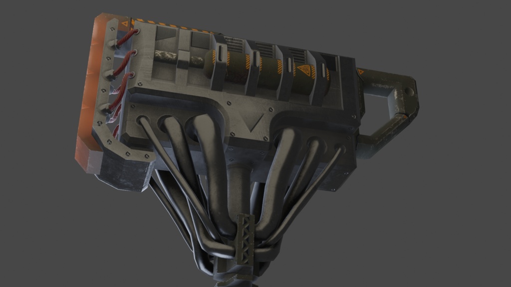 Tech Hammer - .FBX, .BLEND, UNITYPACKAGE