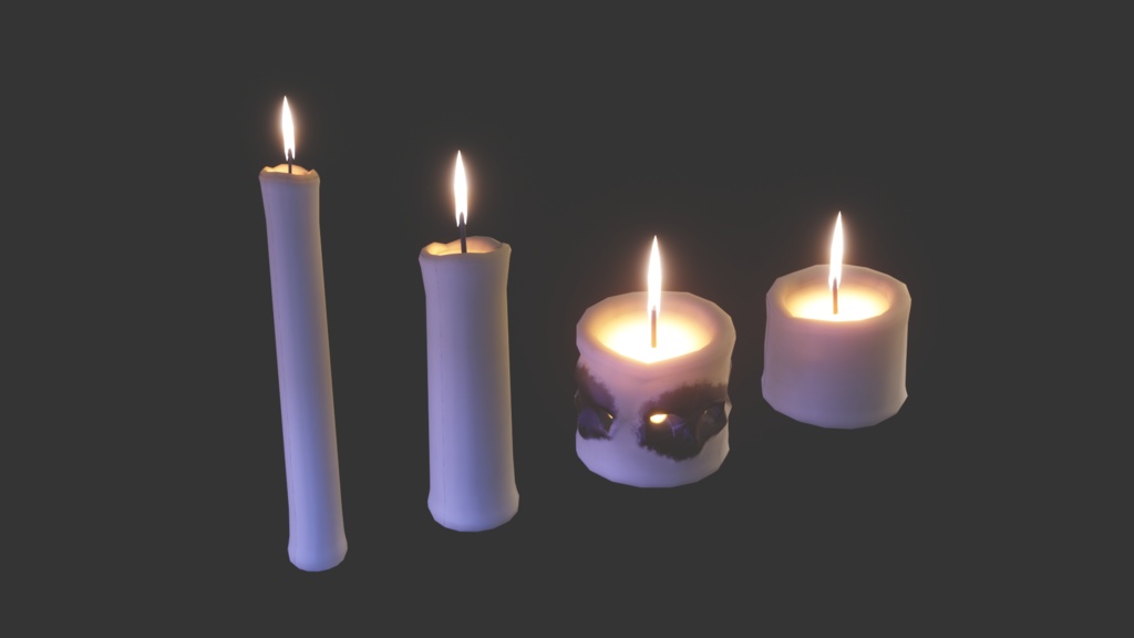 SpooOOOOOKY candles! - .FBX, .BLEND, UNITYPACKAGE files