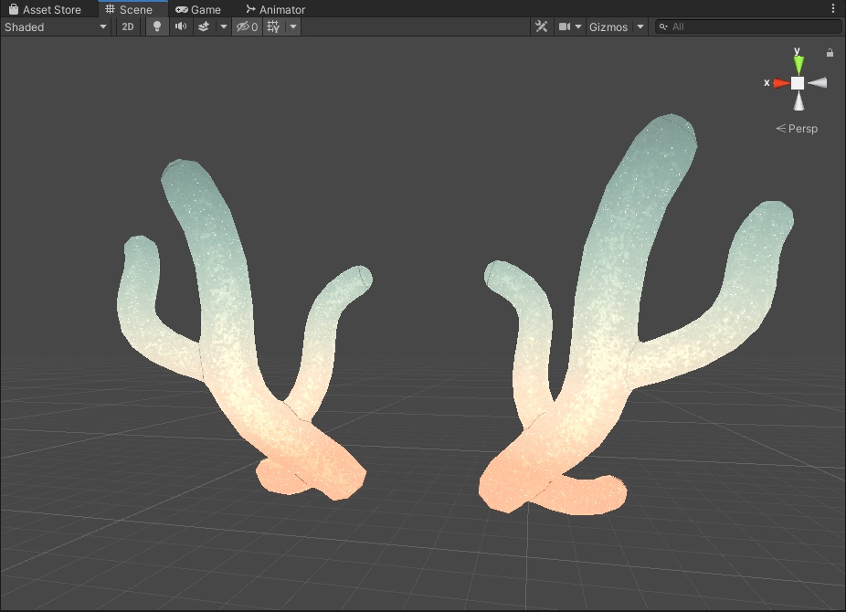 Soft Fuzzy Horns - .FBX, .BLEND, UNITYPACKAGE FILES