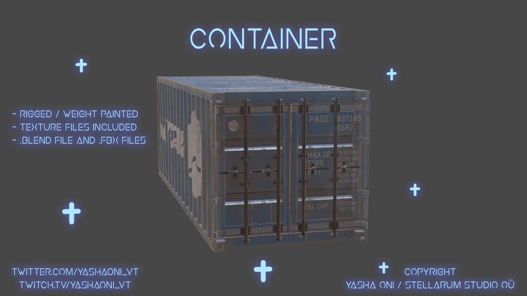 Container! - .FBX, .BLEND, UNITYPACKAGE FILES