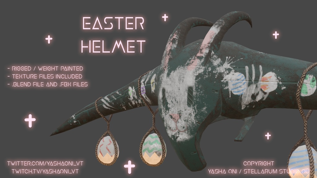 Easter Helmet - .FBX, .blend, unitypackage