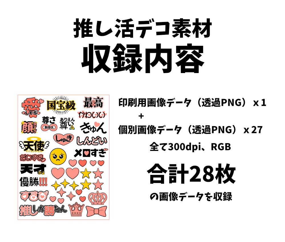 推し活デコ素材