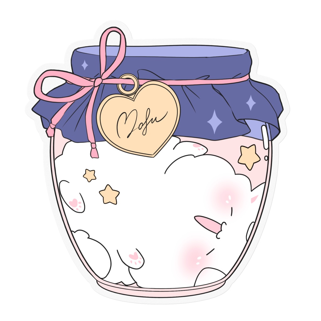 Mofunya Jar Sticker - 1 Year Anniversary ver.