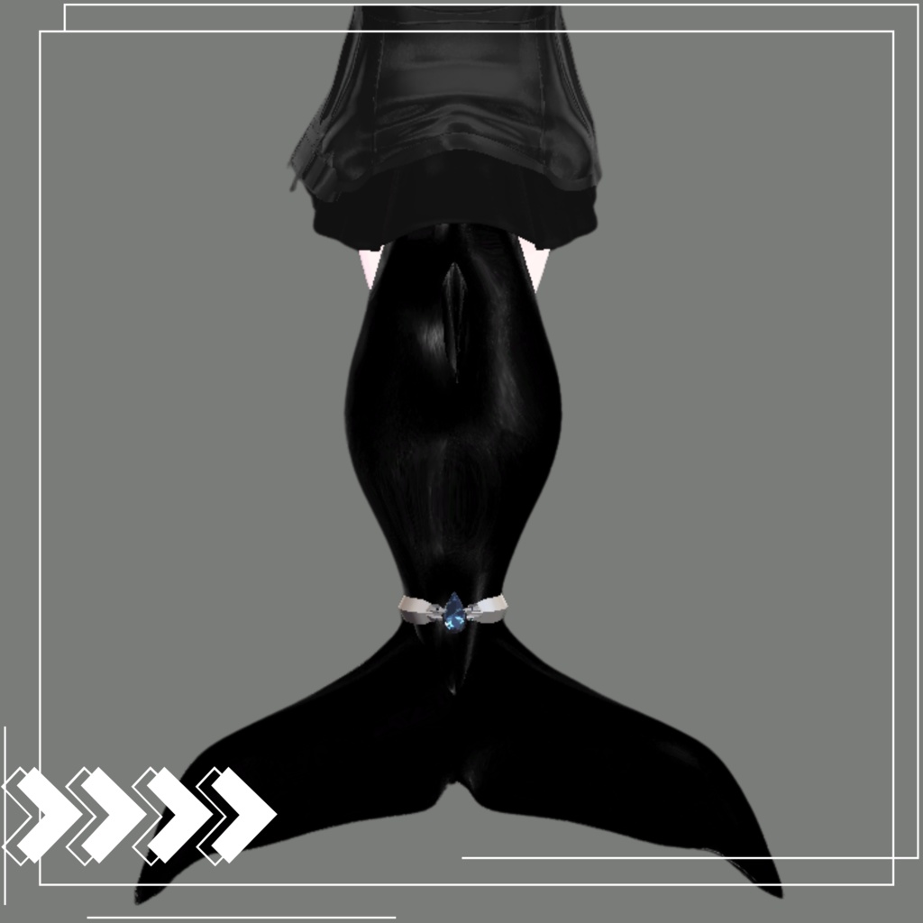 【MA対応】「rurune」-ルルネ- 対応シャチ尻尾 Orca-Tail