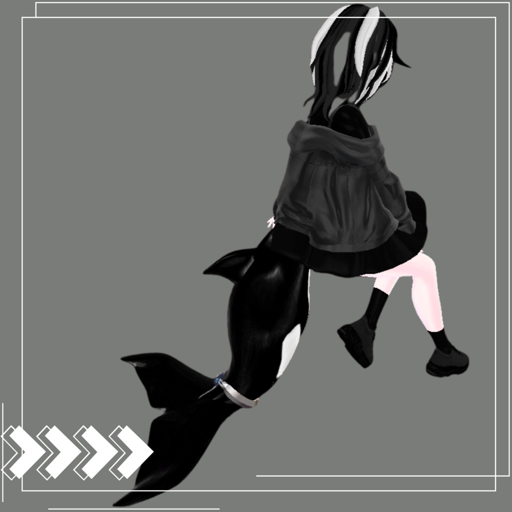 【MA対応】「rurune」-ルルネ- 対応シャチ尻尾 Orca-Tail