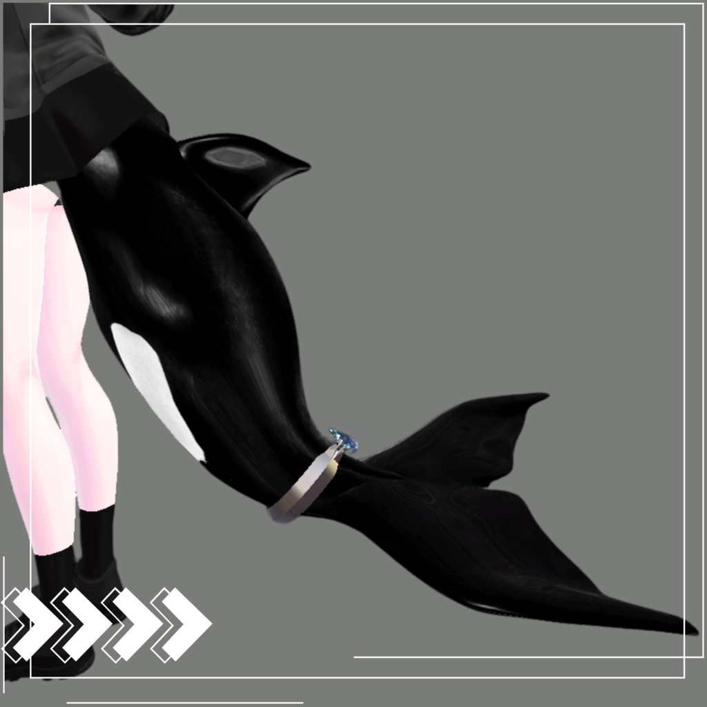【MA対応】「rurune」-ルルネ- 対応シャチ尻尾 Orca-Tail