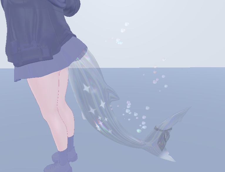 「rurune」-ルルネ- 専用 水泡パーティクル付き //Soap Bubble Tail with Bubble Particle//