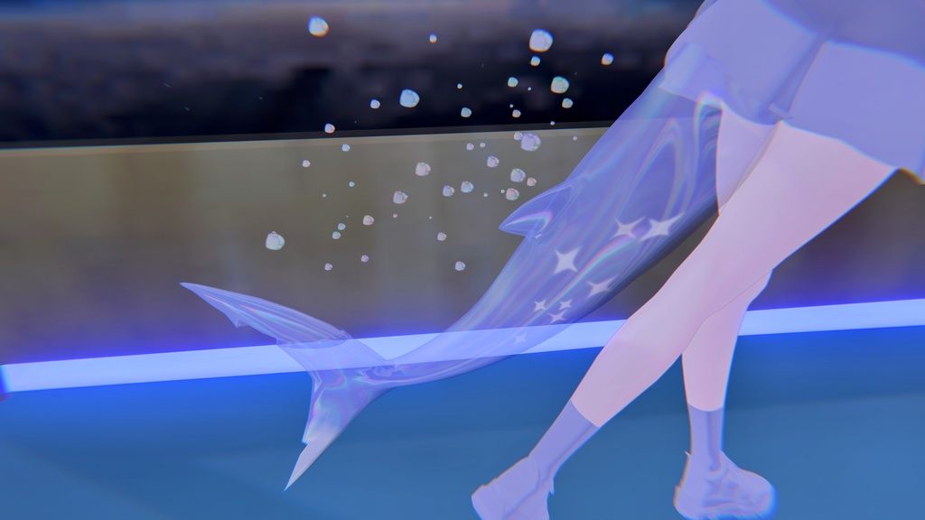 「rurune」-ルルネ- 専用 水泡パーティクル付き //Soap Bubble Tail with Bubble Particle//