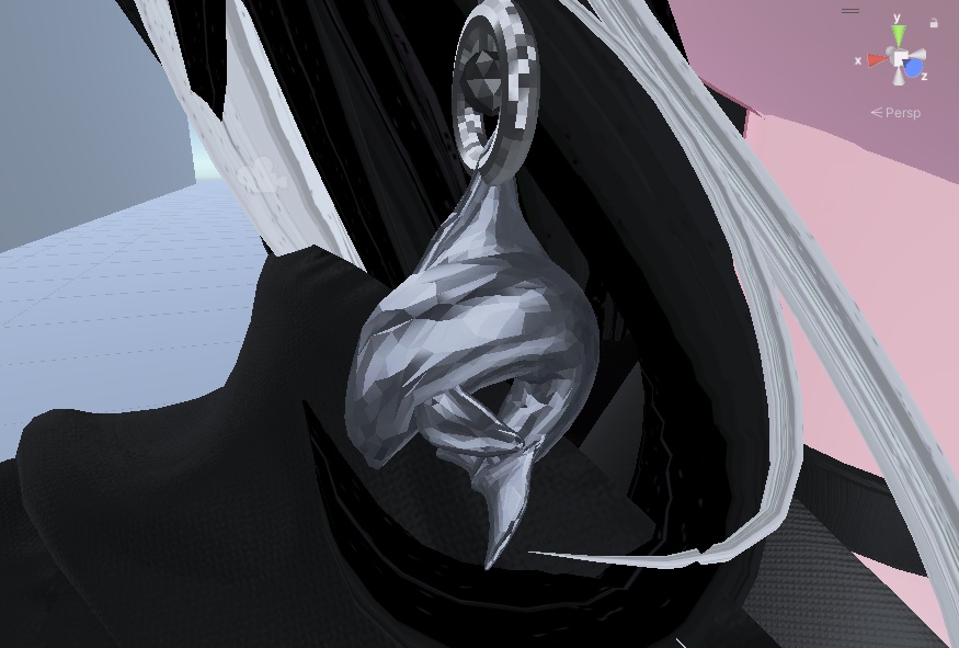 VRC想定 「rurune」-ルルネ- デフォ対応 dolphin earrings