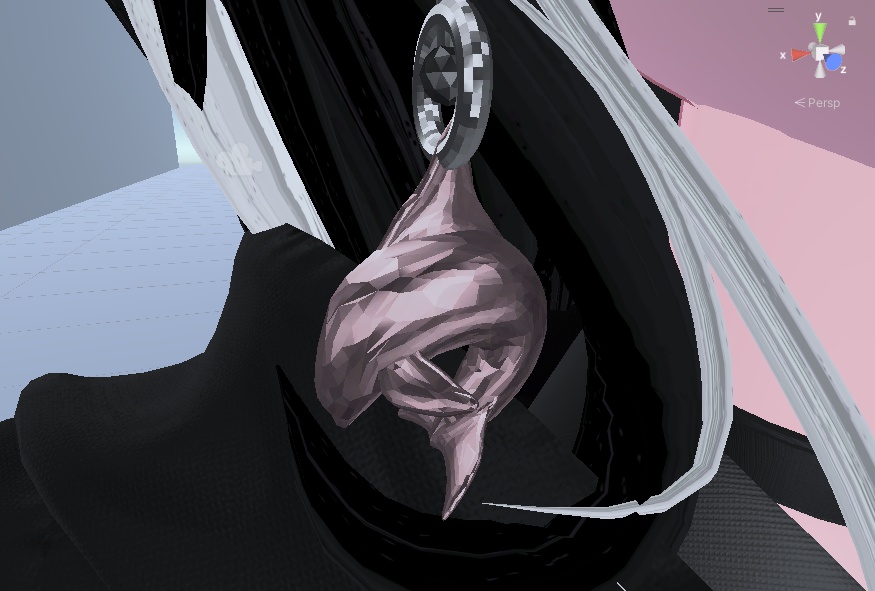 VRC想定 「rurune」-ルルネ- デフォ対応 dolphin earrings