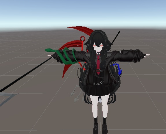 正体を判らなくする程度の装備セット「マヌカ」,「rurune」ルルネ対応 physbone設定済み